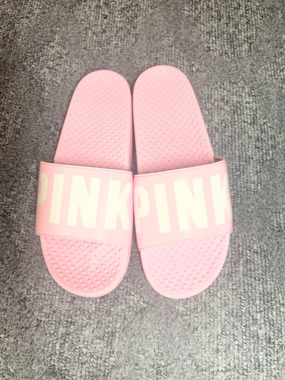 PINK Victoria's Secret Light Pink Slide Sandals